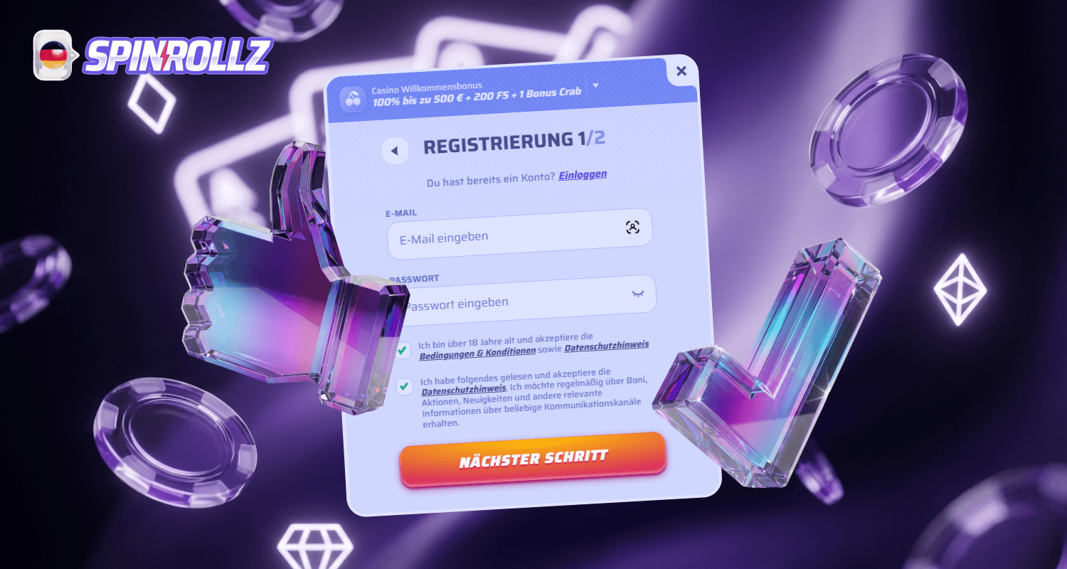Es gibt Vorteile nach der Registrierung im Spinrollz Casino