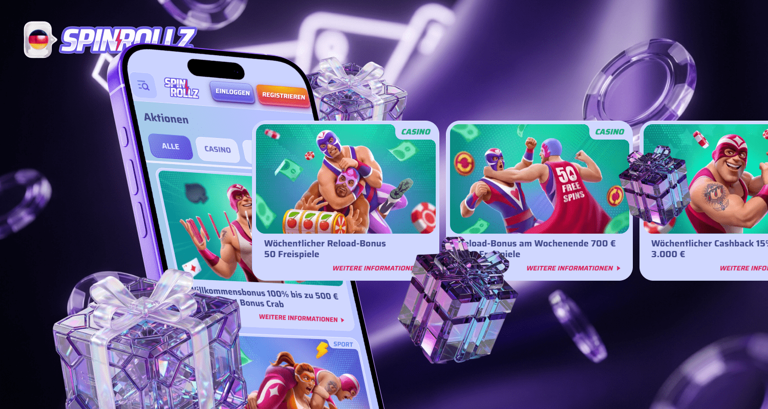 Spinrollz Mobile App bietet verschiedene Belohnungen