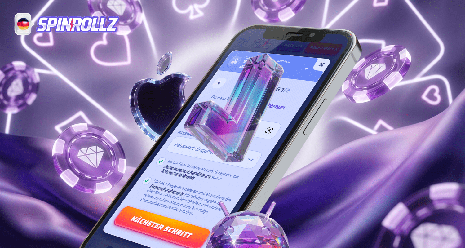 In der Spinrollz Casino App ist die gleiche schnelle Registrierung wie auf der Website