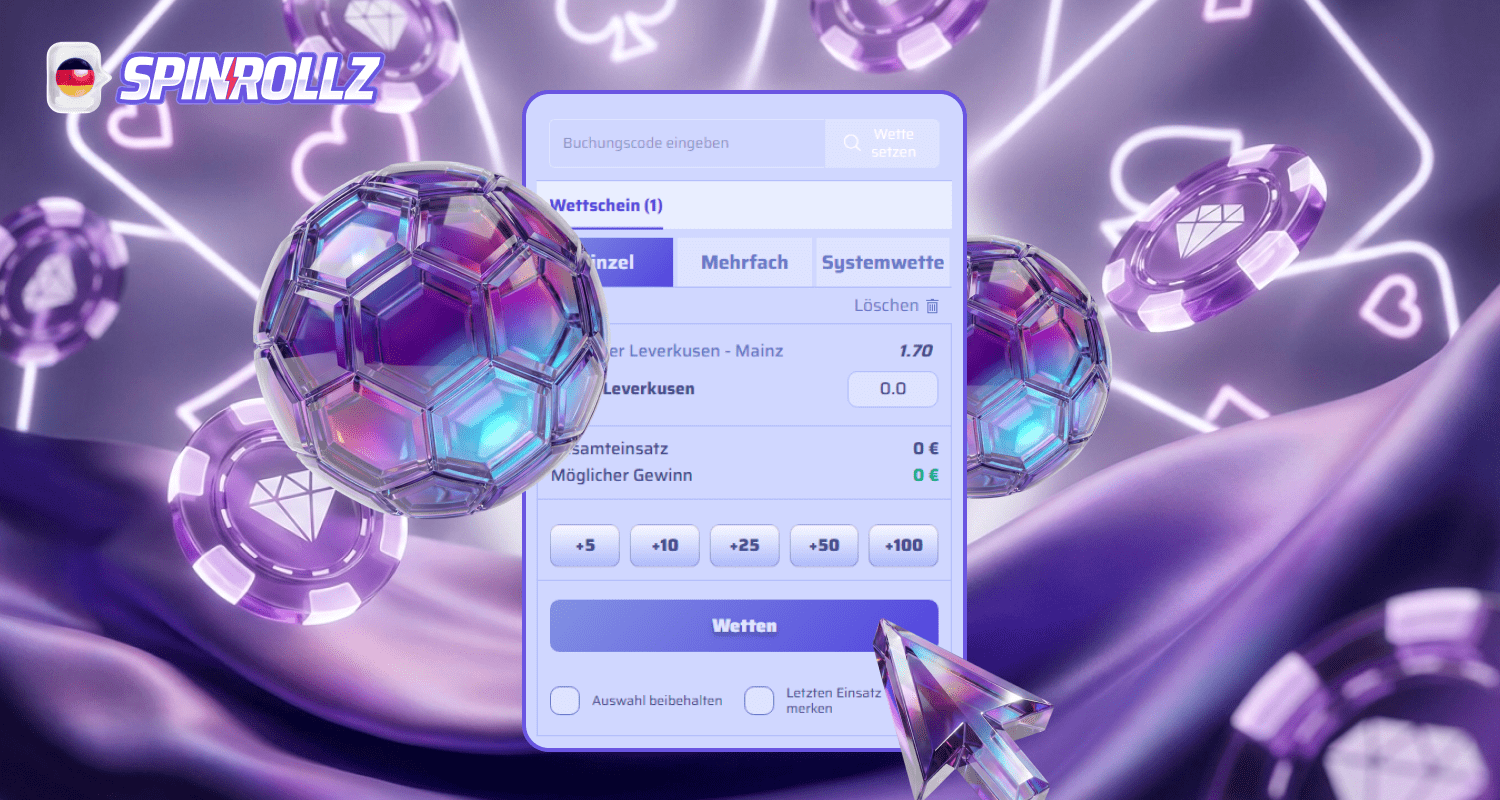 Bei Spinrollz Deutschland ist es einfach, Sportwetten zu platzieren