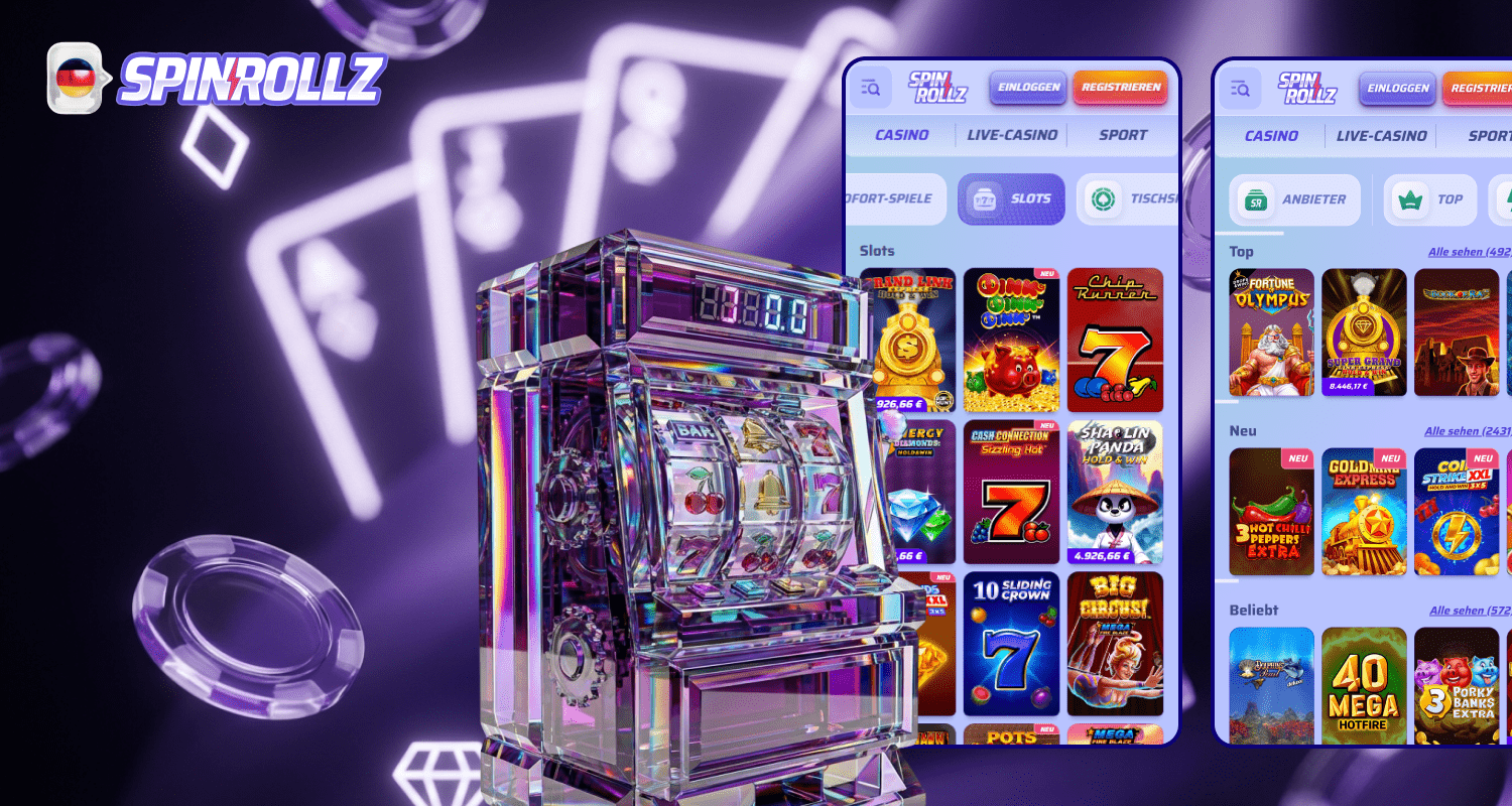 in der mobilen Anwendung des Spinrollz Casinos können Sie Slots spielen