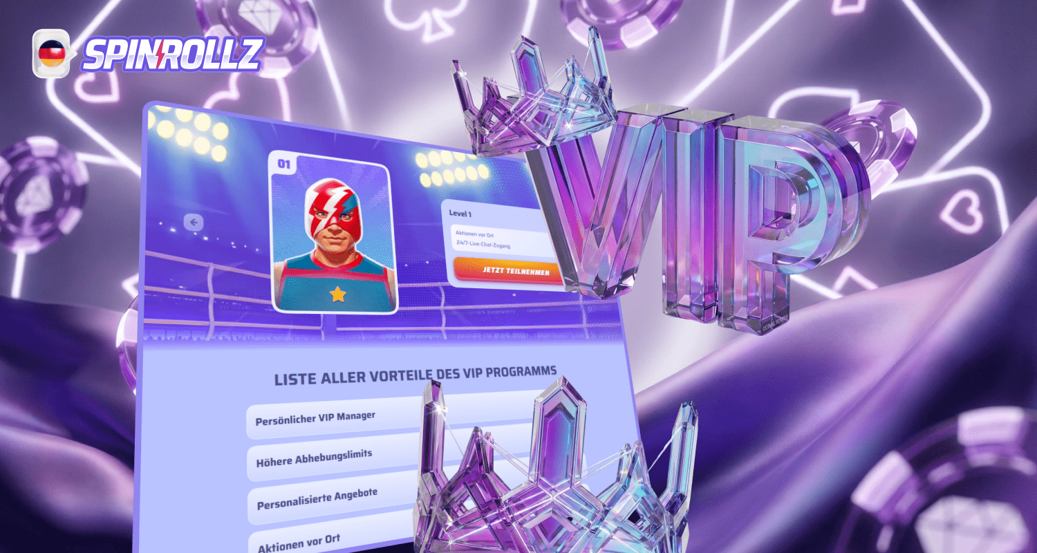 Spinrollz hat ein Vip-Programm für die besten Spieler