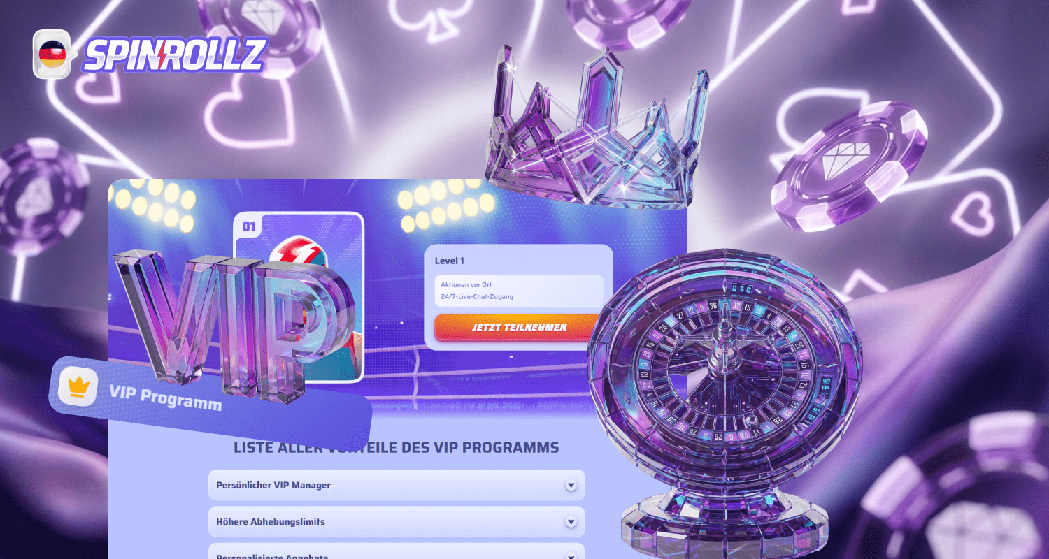 Spinrollz hat Vip-Turniere im Online Casino