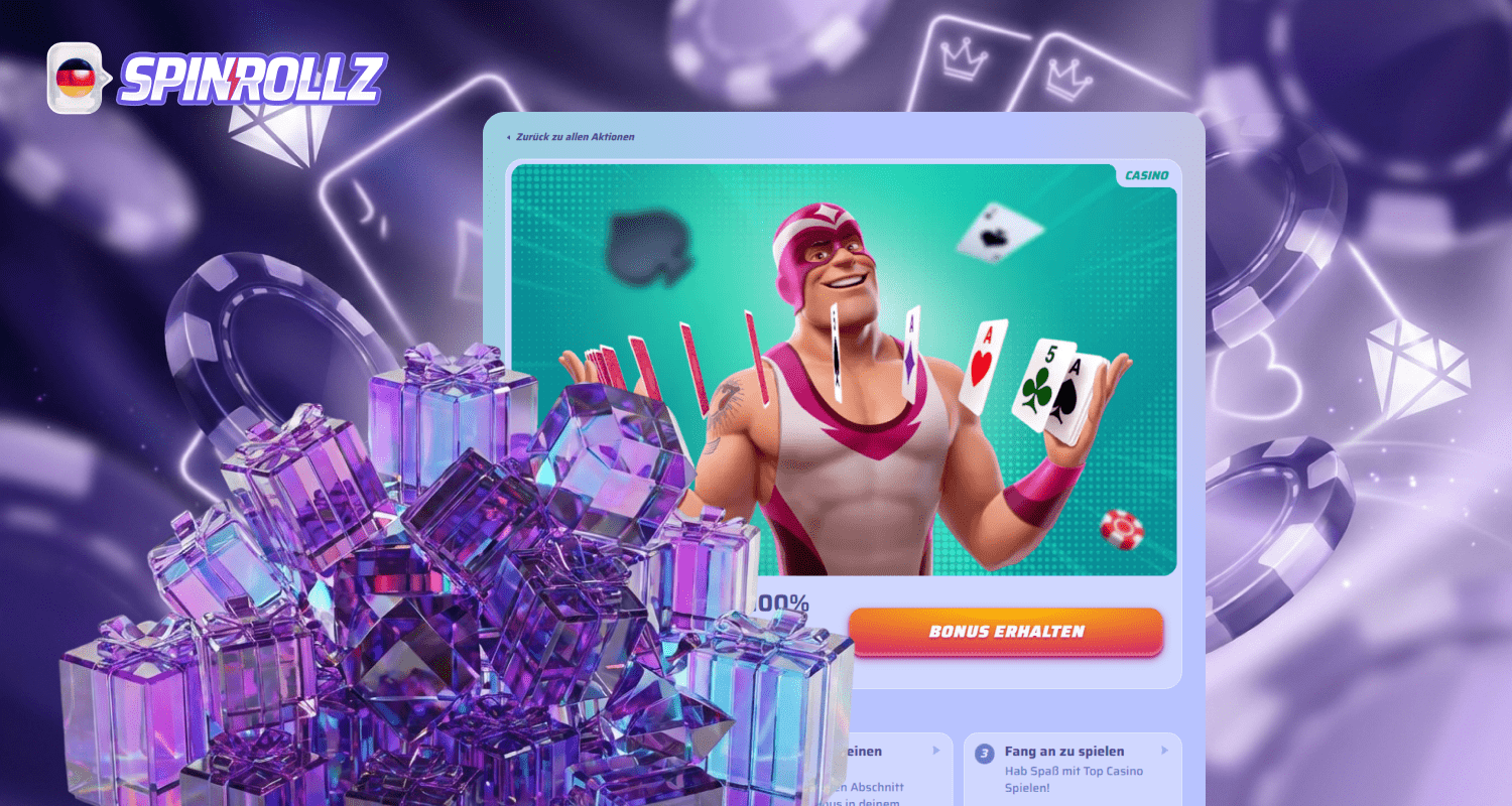 Spinrollz hat einen attraktiven Bonus für neue Spieler